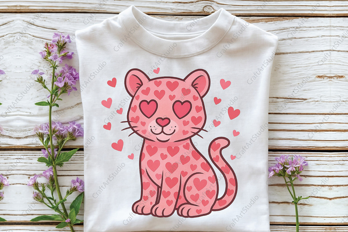 Leopard Valentine's Leopard PNG, an Illustration by CraftArtStudio (Photo 3 of 4)