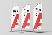 Feather Flag Mockup, an Advertising Mockup by zippypixelstudio (Thumbnail 5 of 8)