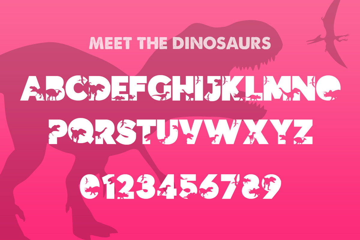 Dinosauce Font preview 5