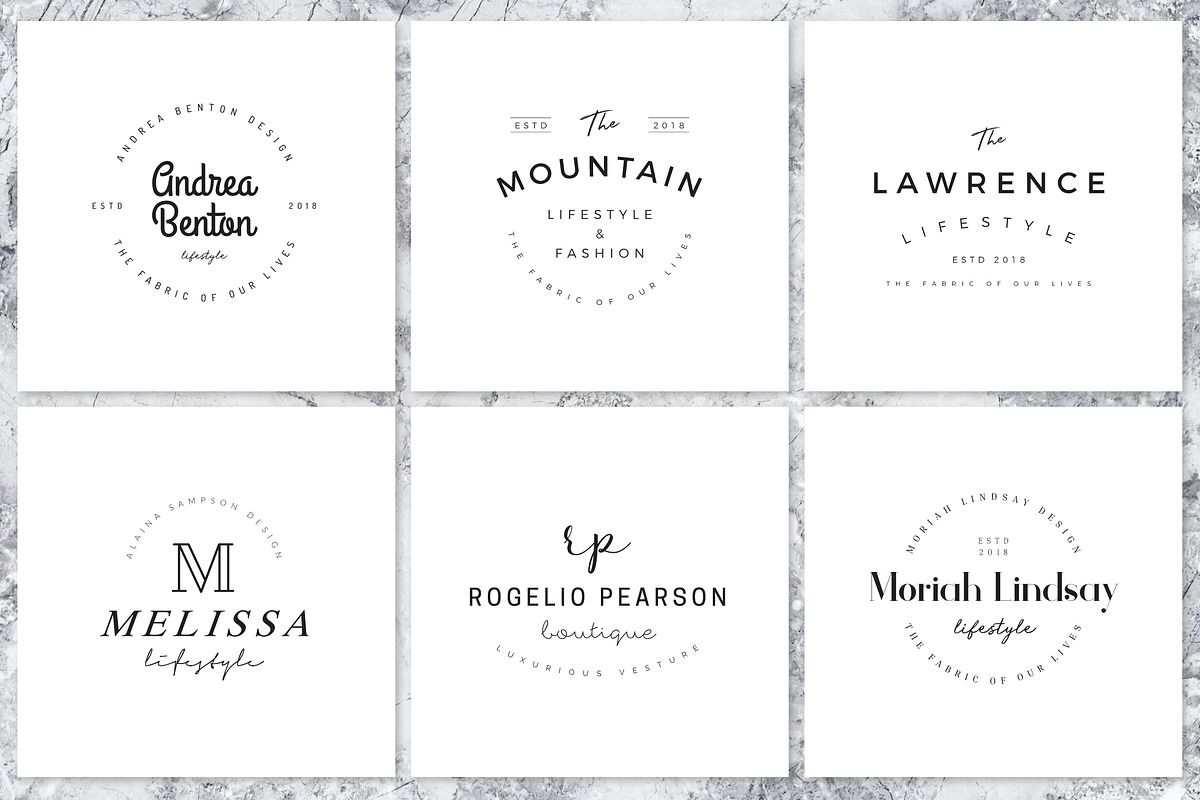 Minimal Premade Logo Bundle V05, a Branding & Logo Template by XpertgraphicD (Photo 4 of 15)