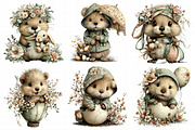 Whimsical Easter Beaver Clipart, an Illustration by Daily.Designs (Thumbnail 4 of 8)