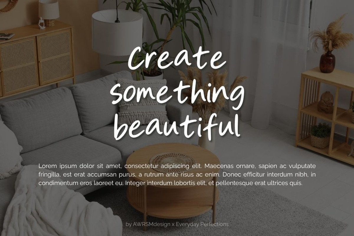 Ravuno | Elegant Display Font, a Handwritten Font by Everyday Perfection (Photo 5 of 5)