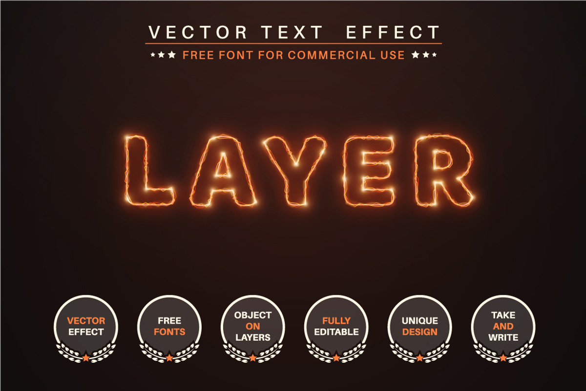Lightning - Editable Text Effect, a Layer Style Add-On by rwgusev (Photo 5 of 5)