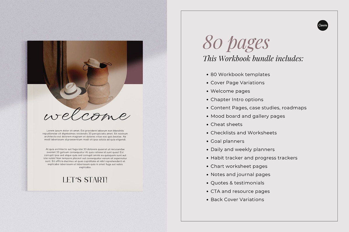 Coach Workbook Template CANVA preview 2