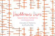 Hand-drawn Lines Seamless Patterns, a Pattern Graphic by STUDIO 17 (Thumbnail 1 of 4)
