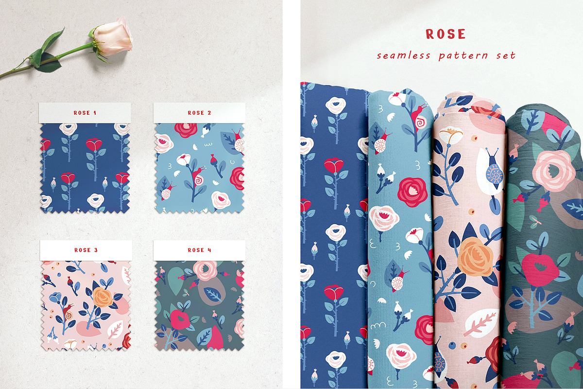 Flowering. Patterns and clipart., an Illustration by Lori Room (Photo 11 of 14)