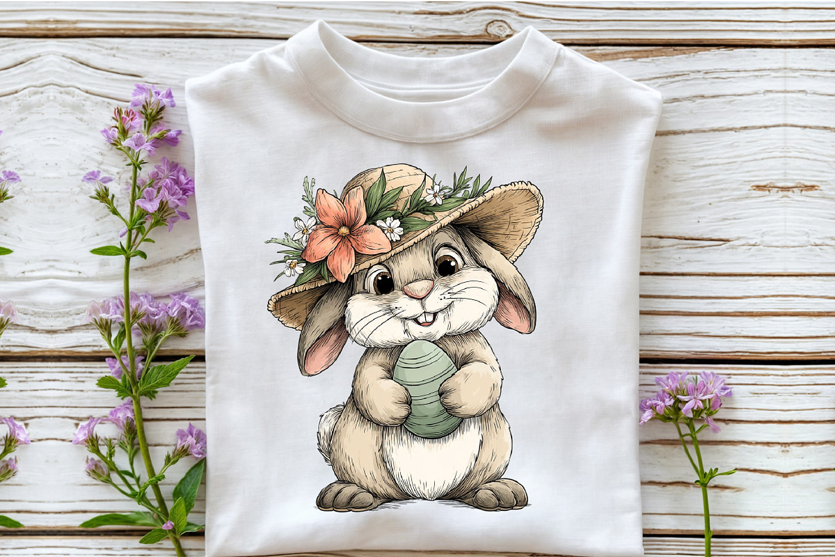 Whimsical Easter Bunny Clipart, an Illustration by Sublimation Artist (Photo 6 of 6)