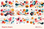 Organic shapes. 35 images, a Decorative Illustration by Handmadefont (Thumbnail 8 of 10)