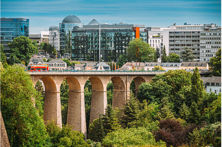 Luxembourg. Old Bridge - Passerelle, an Architecture Photo by Our Amazing World
