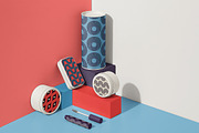 PATTERNS 1: 10 Geometric Patterns, a Pattern Graphic by kloroform