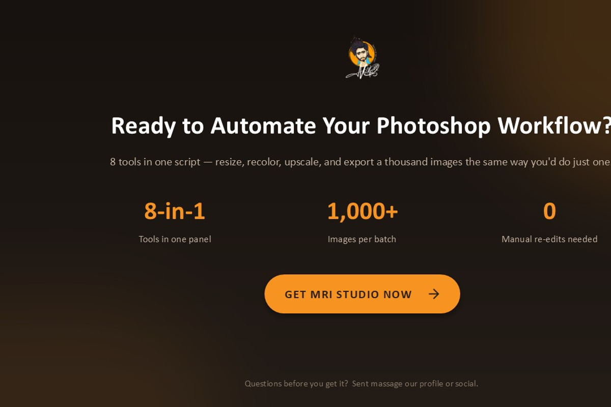 Batch Resize, Color Convert Script, a Plug-in Add-On by MRI STUDIO (Photo 3 of 11)