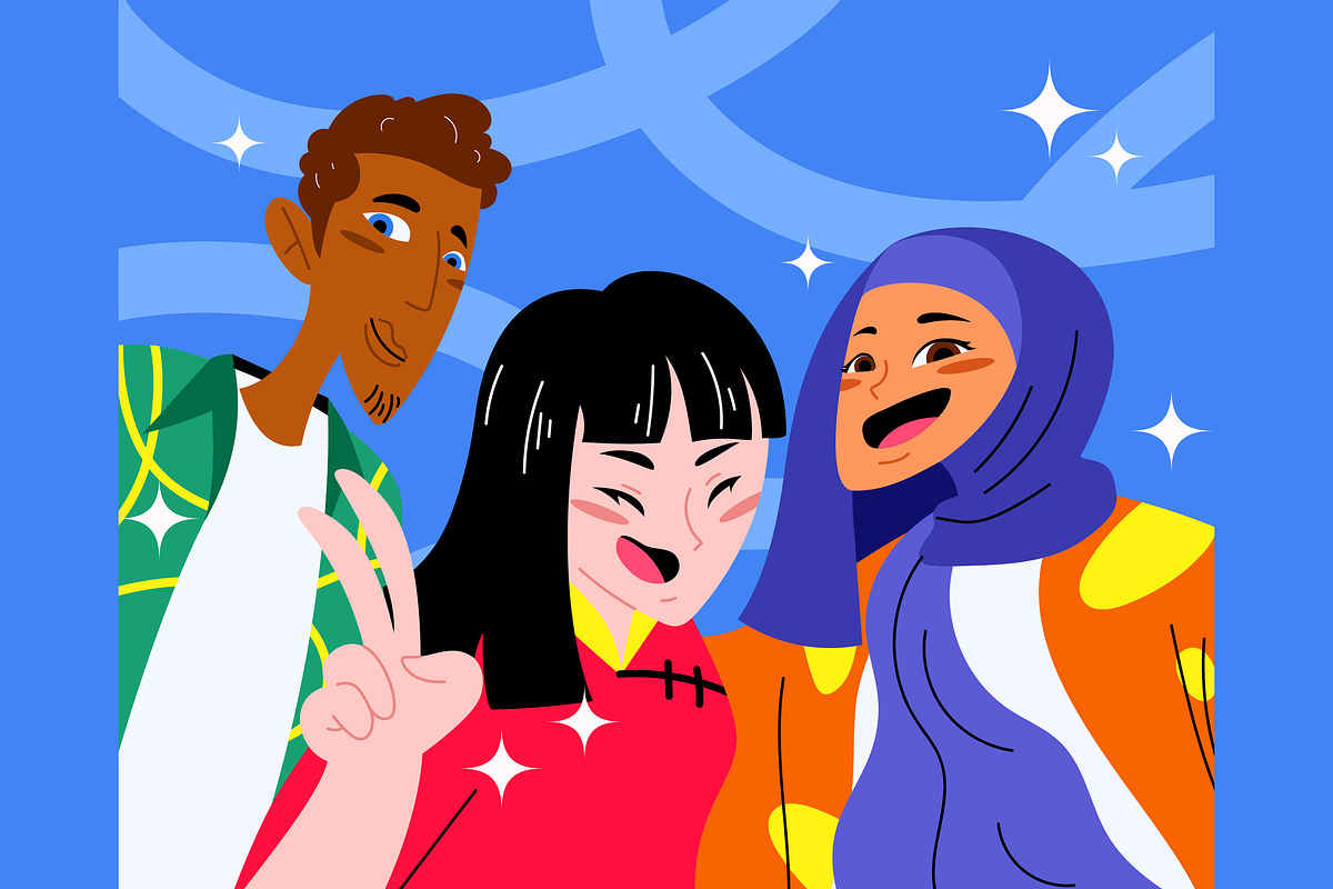 Diversity Character Illustration, a Person Illustration by graphicook