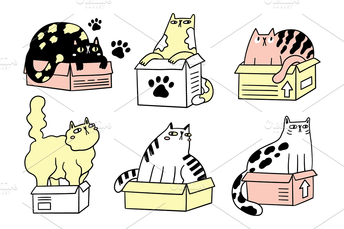 BIG CAT BUNDLE, an Animal Illustration by Nastya Tkachova (Photo 8 of 11)