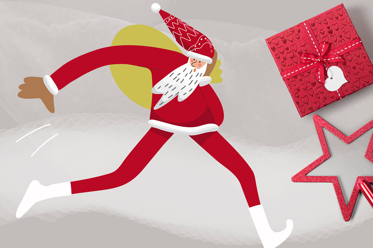 Sports Santas clipart, a Sport Illustration by NataLyaroArt (Photo 4 of 5)