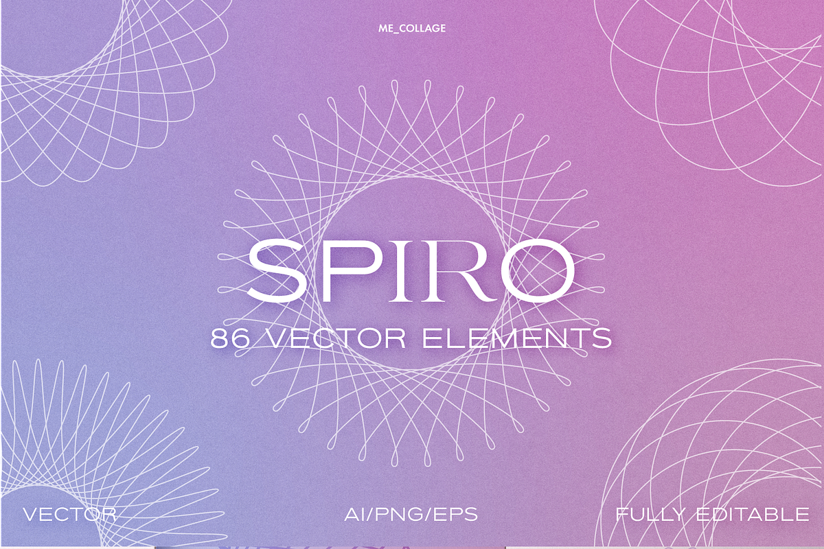SPIRO | Vector design elements, an Object Graphic by ME_COLLAGE (Photo 12 of 13)