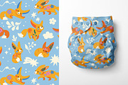 Fennec Foxes – Patterns & Stickers, a Pattern Graphic by PenguinHouse (Thumbnail 3 of 8)