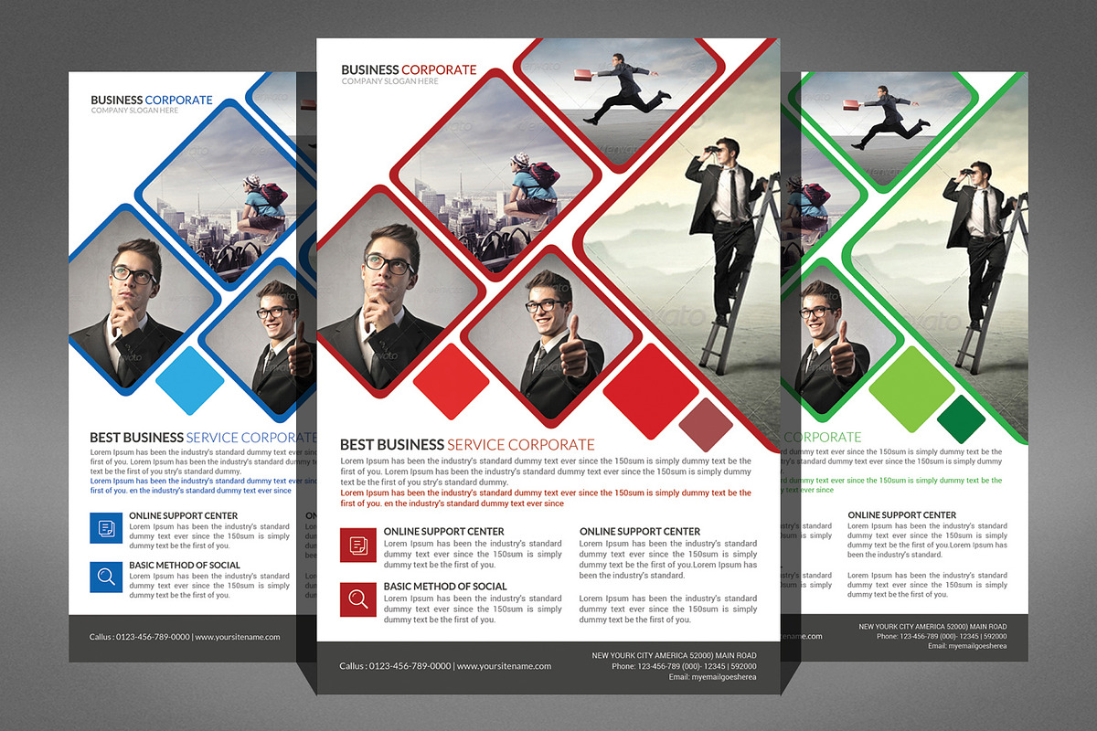 66 Corporates Flyers Bundle, a Flyer Template by Graphic Templates (Photo 9 of 67)