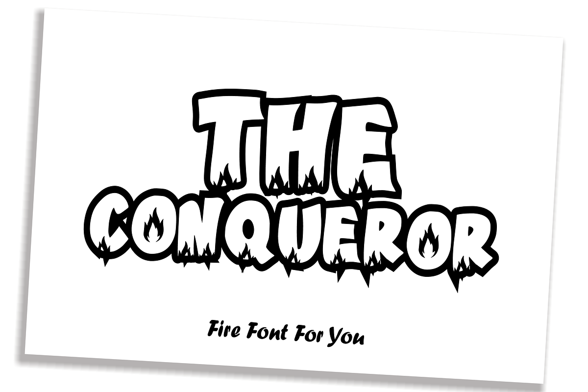 Hot Fire - Comic Font Types, a Font by KiddoGlyphs Studio (Photo 3 of 3)