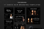 Hair Branding Kit | Hang Tags Thank, a Branding & Logo Template by Foedesigner (Thumbnail 1 of 8)