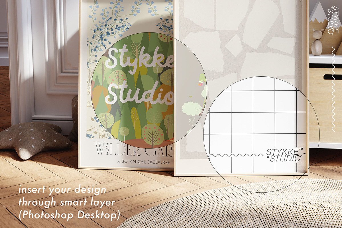 BEIGE NURSERY | vertical mockup duo, a Household Mockup by Stykke Studio (Photo 2 of 7)