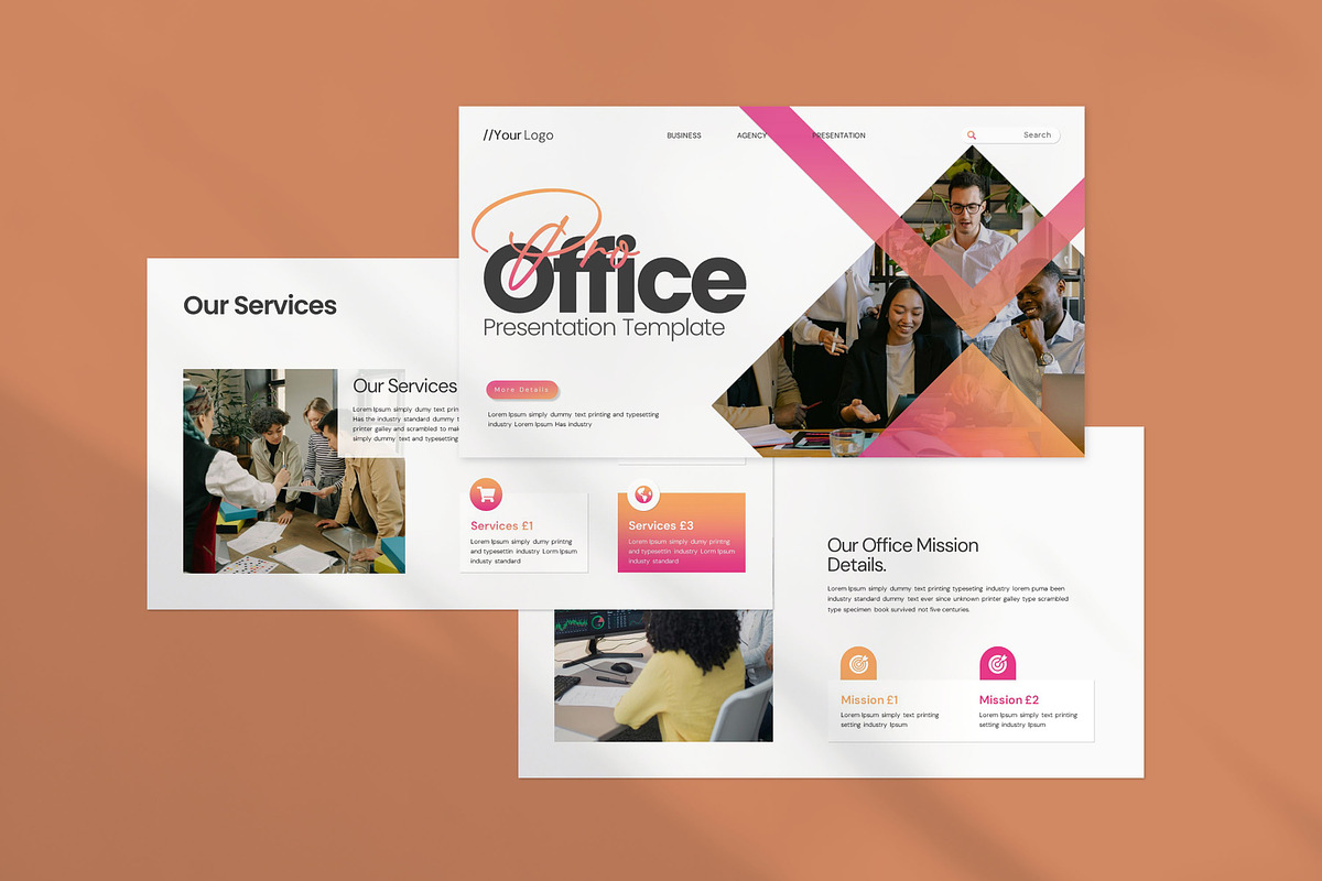 Office Pro Presentation Template, a Presentation Template by evgenystudio (Photo 3 of 8)