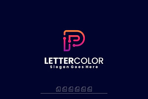 Logo Letter P Gradient Colorful, a Branding & Logo Template by ARIF22GANTENG