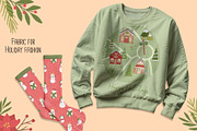 Holiday Santa Village Illustrations, a Background Graphic by CreativeChristiana (Thumbnail 12 of 15)