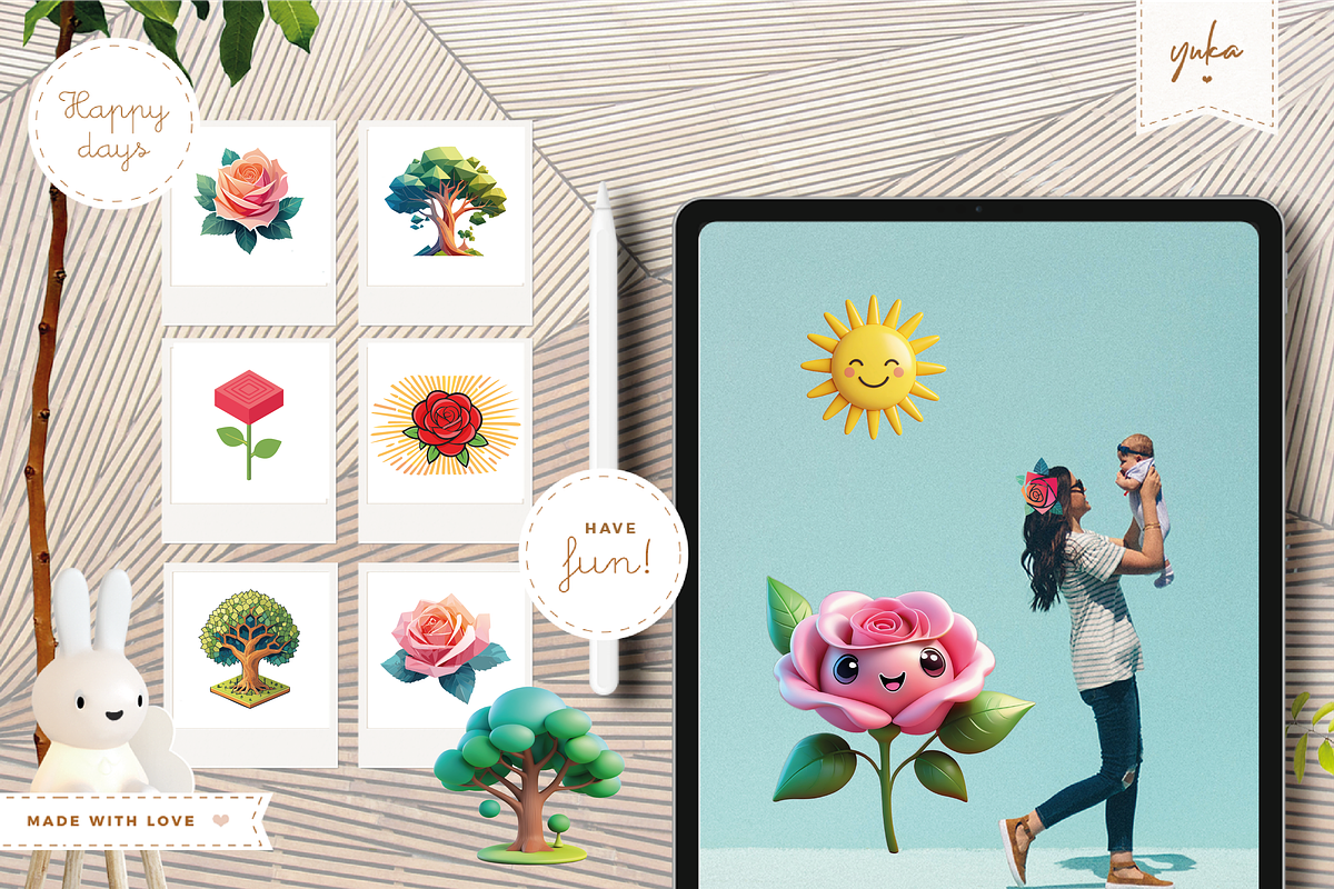 Romantic Rose, an Illustration by Yuka Baby (Photo 4 of 9)