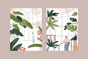 People in botanical garden, posters, a Decorative Illustration by PaperTrident (Thumbnail 3 of 7)