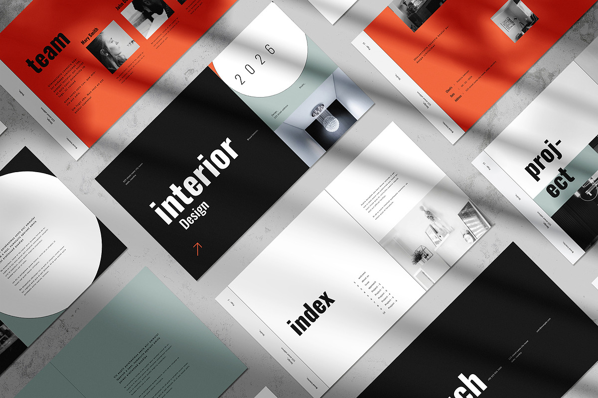 Interior Design Template, a Presentation Template by White Graphic (Photo 7 of 7)