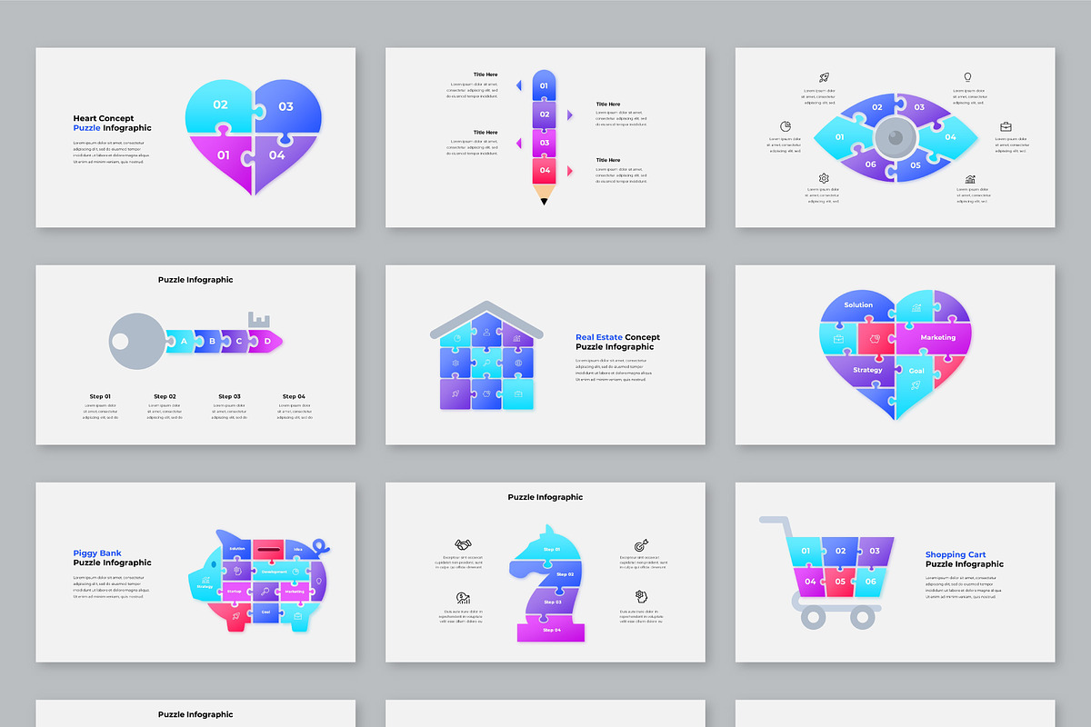 Animated Puzzle Infographic Slides, a Presentation Template by Abert (Photo 10 of 10)