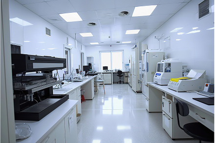 Modern medical laboratory with, a Health & Medical Photo by Lermont51