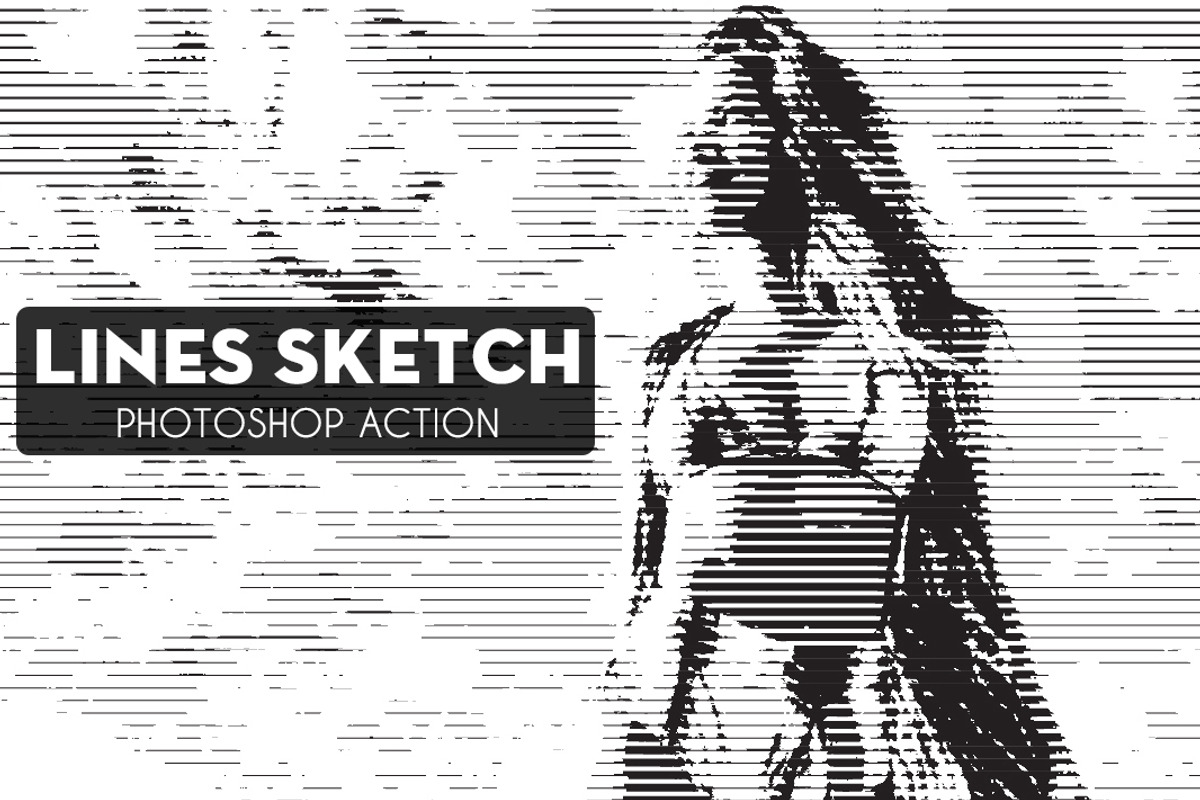 Sketch Photoshop Action, an Action Add-On by resumetemplathttps://d3es (Photo 1 of 12)