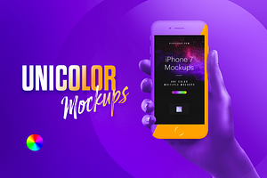 Unicolor Hands Mockups