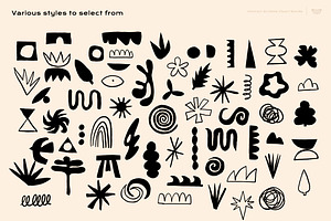 Abstract Scribble Clipart Bundle