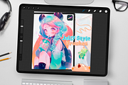 Jelly Style Brushes for Procreate, a Brush Add-On by Disyukov (Thumbnail 1 of 7)