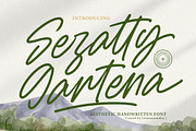 Sejatty Gartena Aesthetic Font, a Script Font by Letterena Studios Script (Thumbnail 1 of 15)