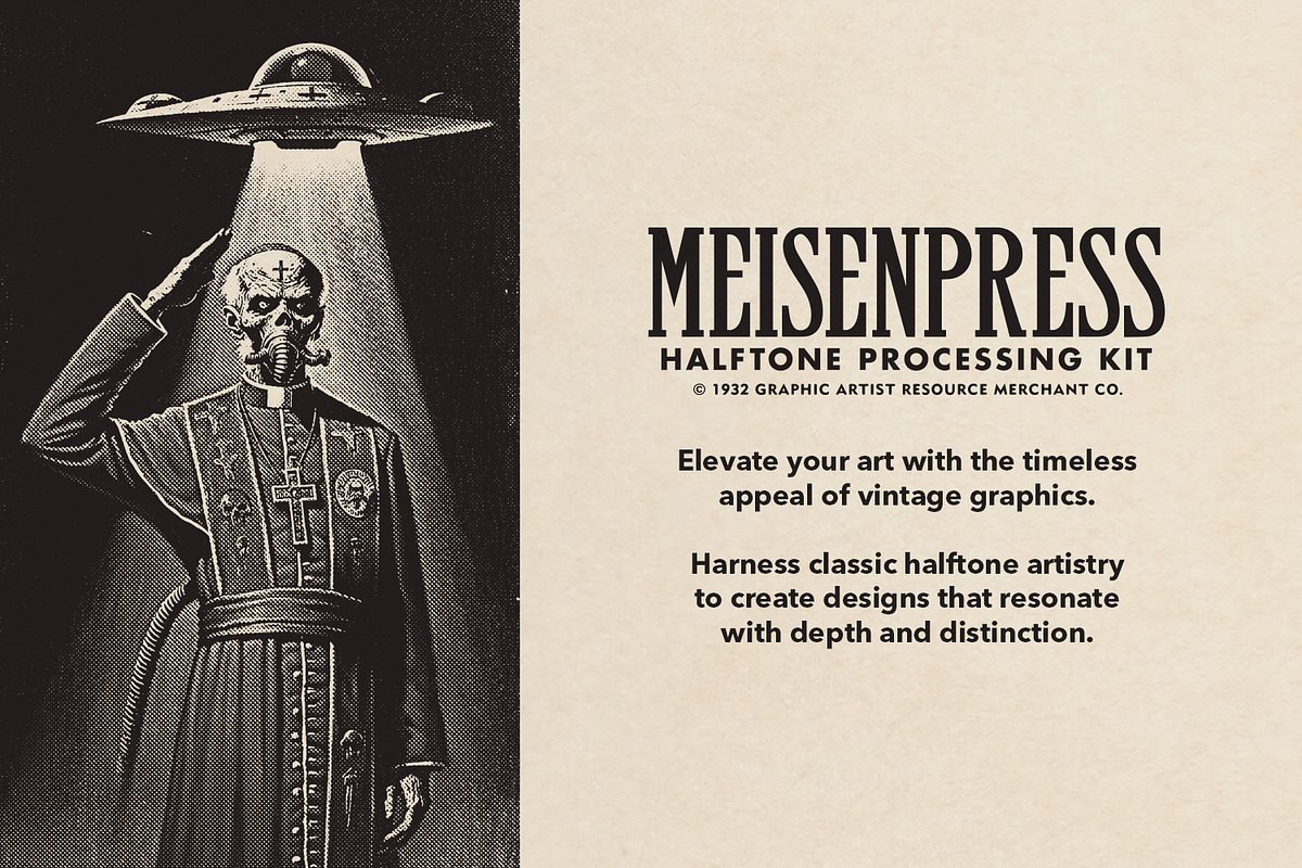 Meisenpress Halftone Processing Kit, an Action Add-On by G.A.R.M. Company (Photo 8 of 10)