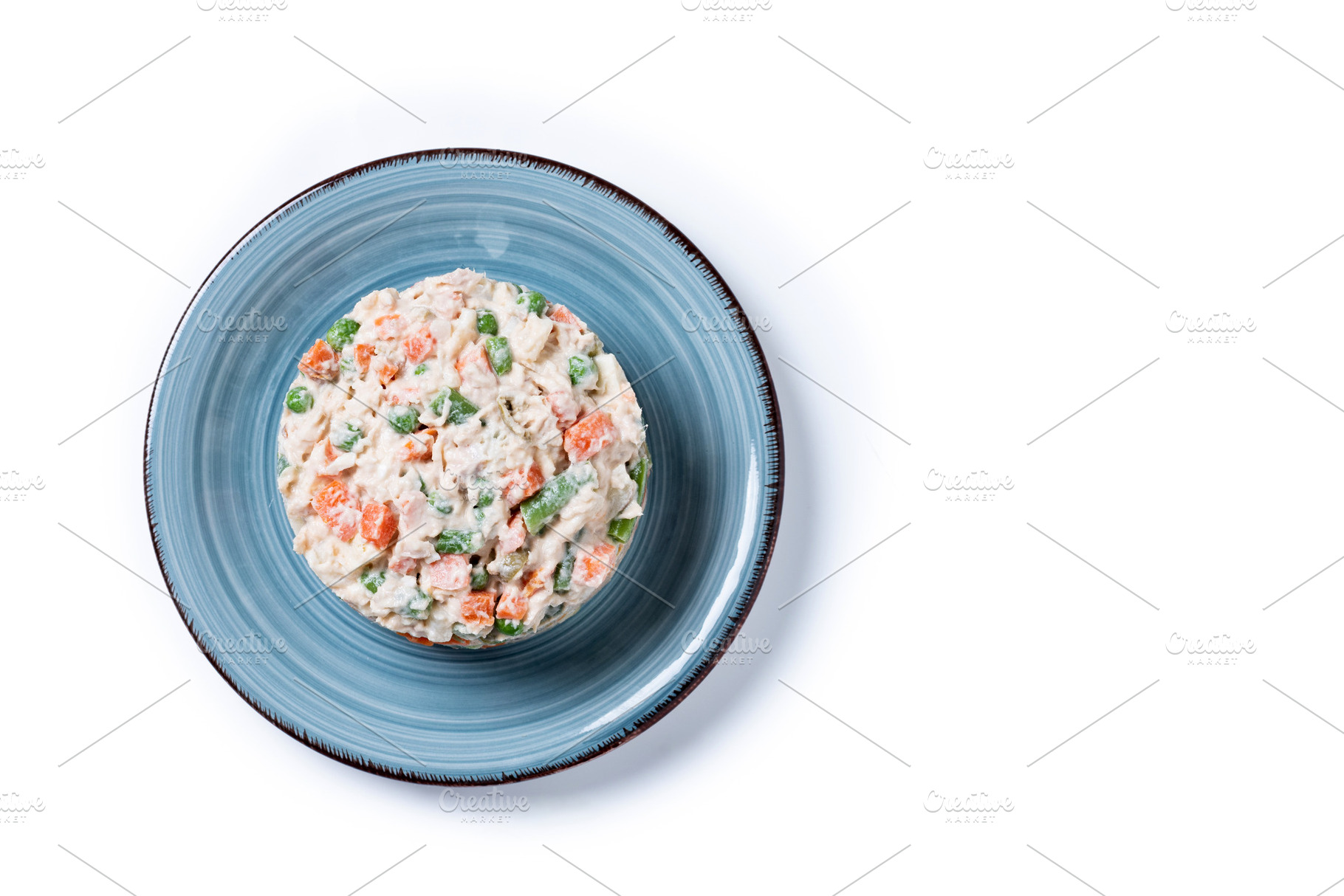 Traditional Russian Salad with Tuna and Vegetables, a Food & Drink Photo by etorres69