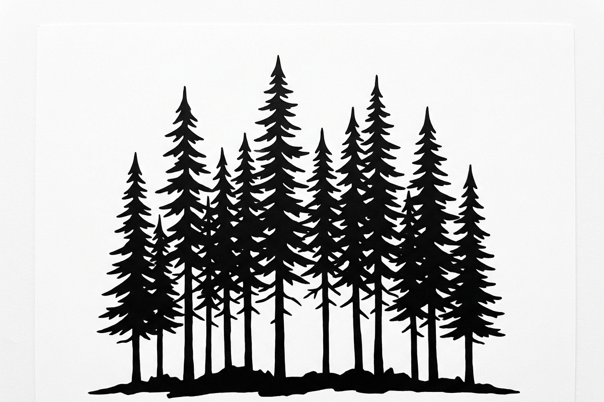 Majestic Pine Trees SVG, a Finance Illustration by Amazin_art (Photo 7 of 41)