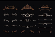 Set of Vintage Calligraphic Elements, a Graphic by Vintage Shop (Thumbnail 2 of 3)
