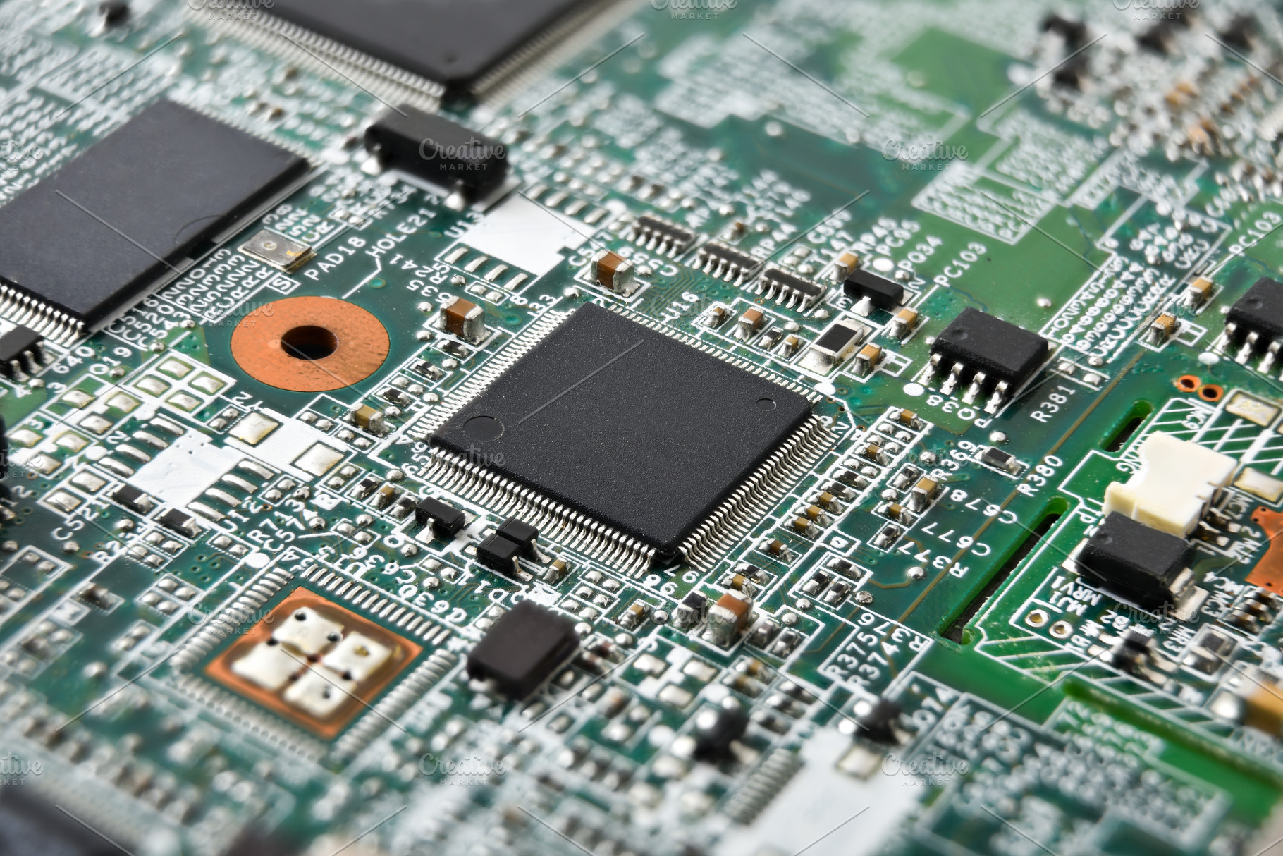 Close Up of Electronic Circuit Board, a Technology Photo by Davizro's Market