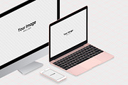 Responsive Screen Isometric Mockups, an iPhone Mockup by tamiq (Thumbnail 7 of 8)