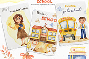 SCHOOL watercolor collection, an Education Illustration by Marina Ermakova (Thumbnail 4 of 11)