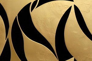 Gold Art deco pattern stock image, an Abstract Photo by ComfortQ