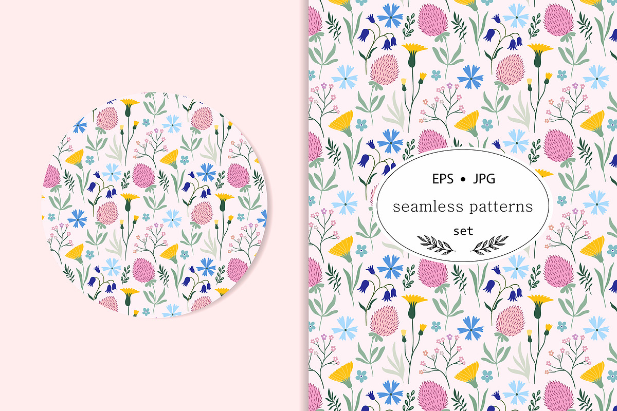 Meadow flowers collection, an Illustration by Letto studio (Photo 3 of 7)