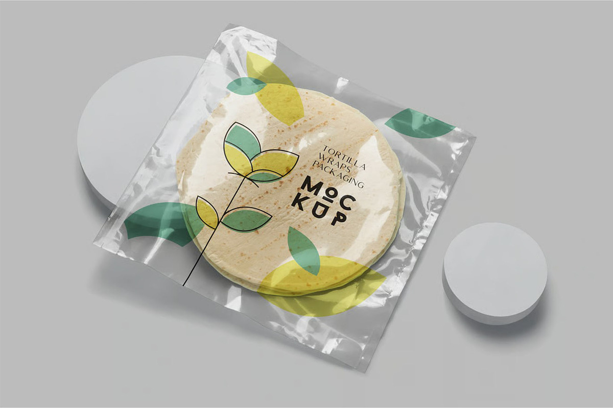 Tortilla Packaging Mockups, a Packaging Mockup by megostudi0 (Photo 5 of 6)