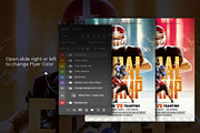 American Football match Flyer, a Flyer Template by bunebx (Thumbnail 4 of 6)