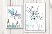 Coloring Pages with insects, an Illustration by Elena Nesterova (Thumbnail 3 of 7)