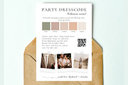 Guest dresscoode, mood board card, a Card Template by EvaTemplates (Thumbnail 2 of 7)